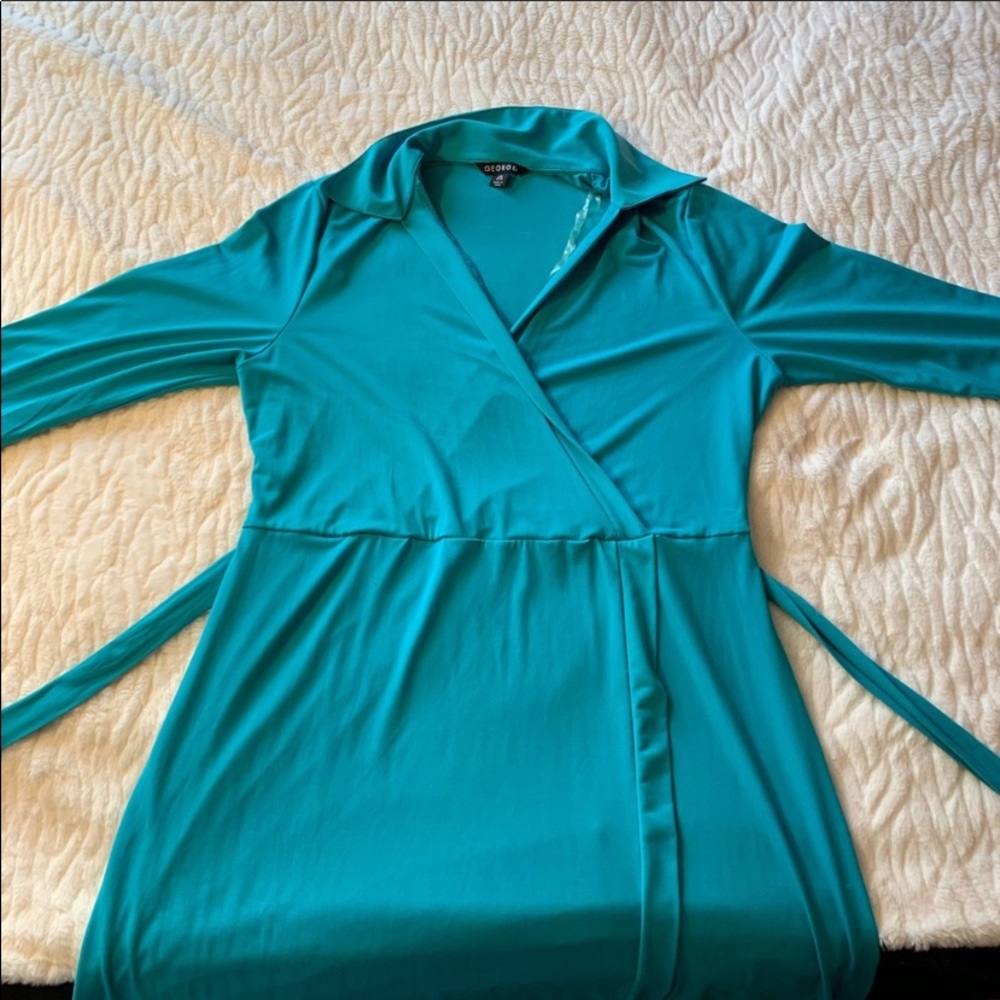 Turquoise Wrap Dress
